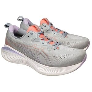 ASICS Women's Athletic Shoes - Gray and Coral
